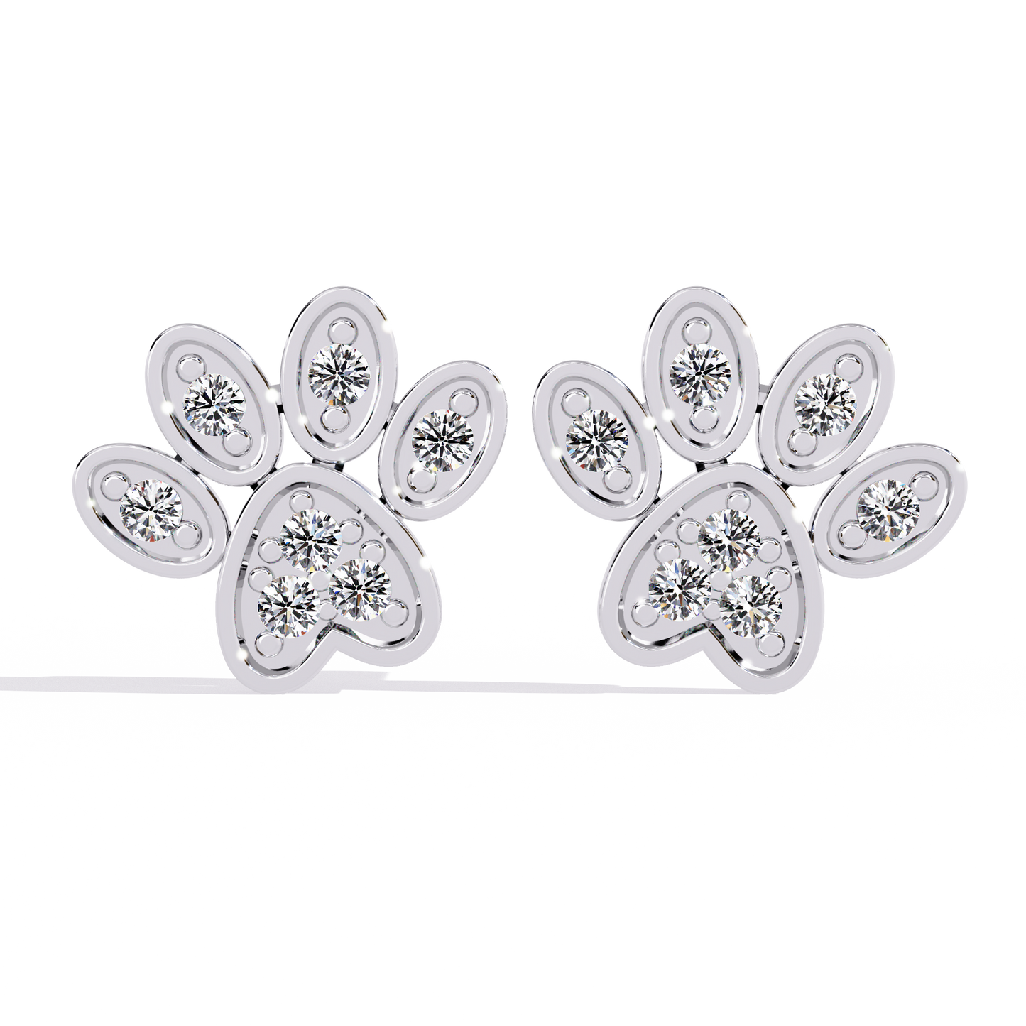 Flora Spark Petal Stud Earrings