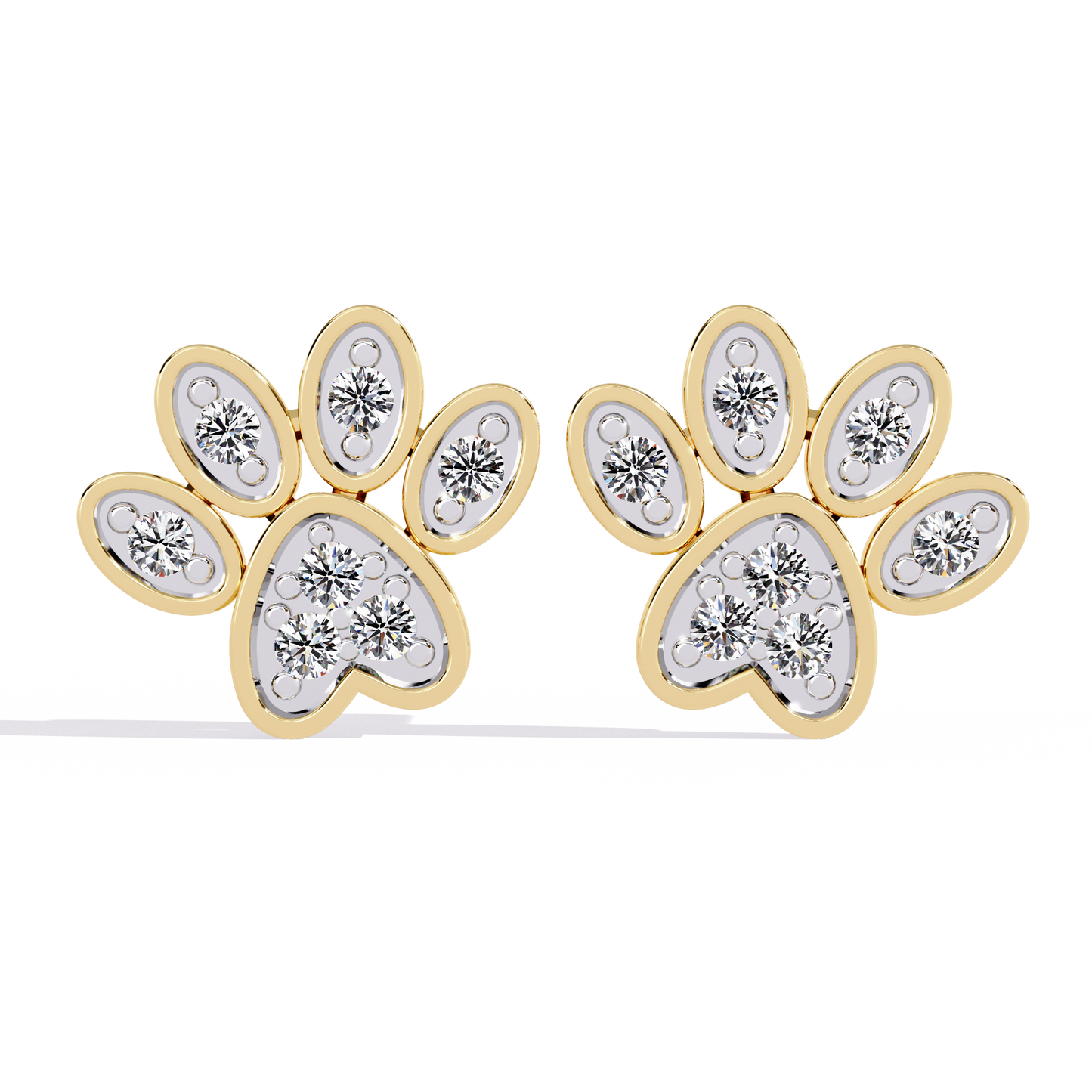 Flora Spark Petal Stud Earrings