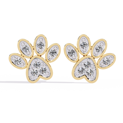 Flora Spark Petal Stud Earrings