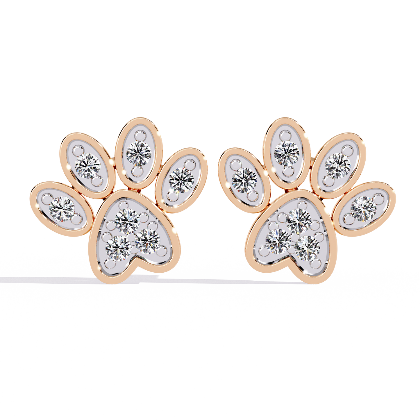 Flora Spark Petal Stud Earrings