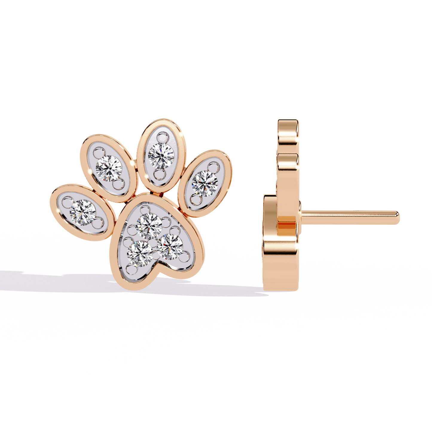 Flora Spark Petal Stud Earrings
