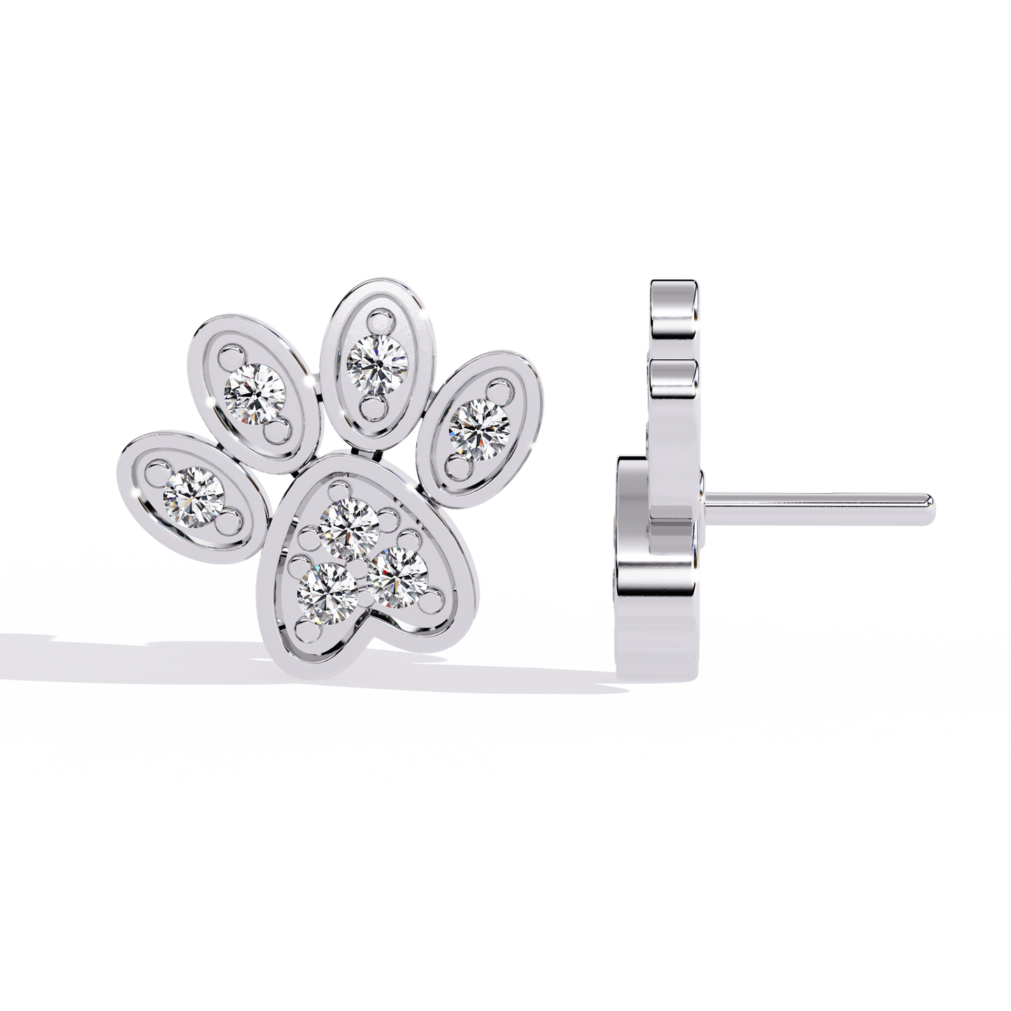 Flora Spark Petal Stud Earrings