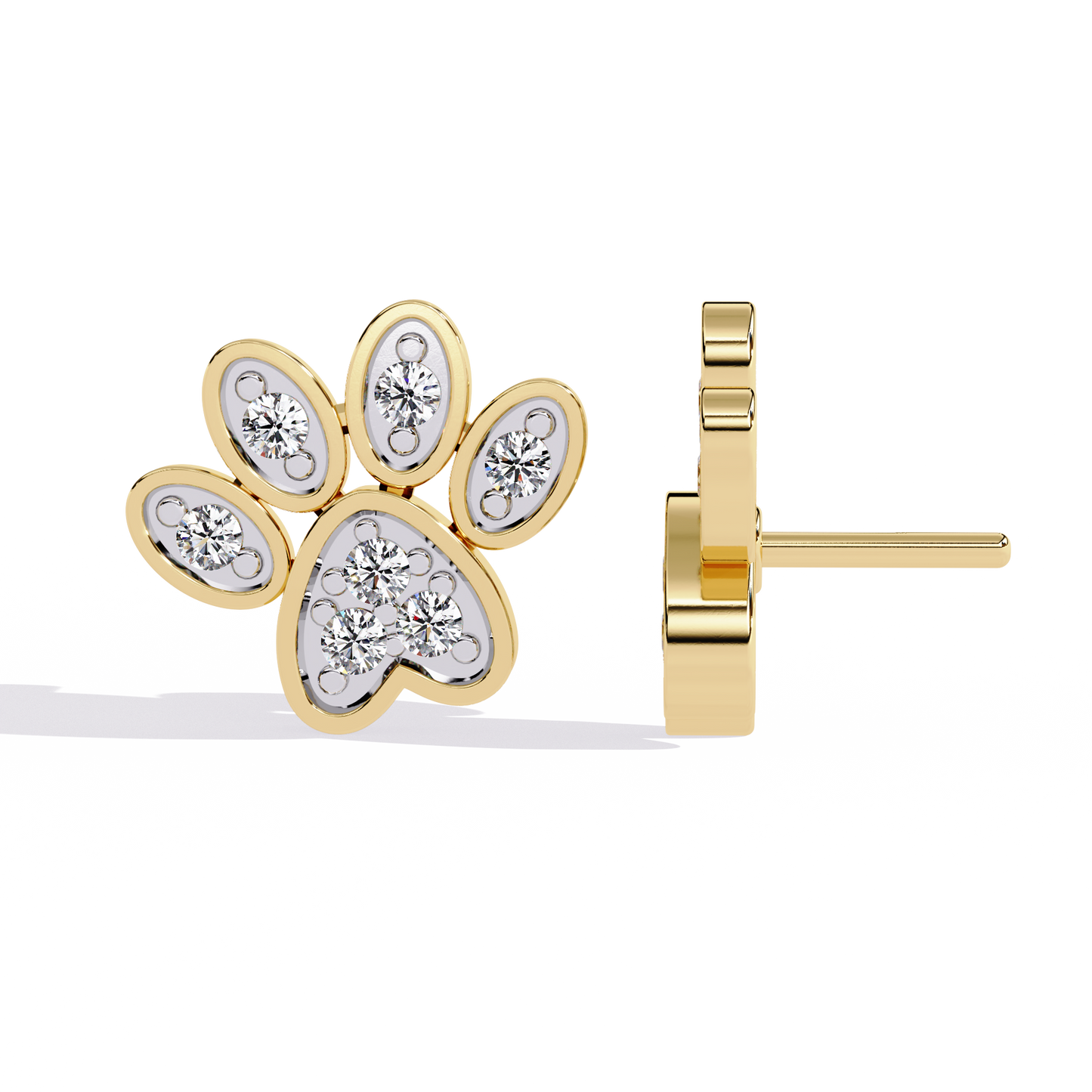 Flora Spark Petal Stud Earrings