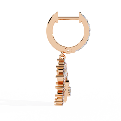Aurielle Crescent Halo Earrings