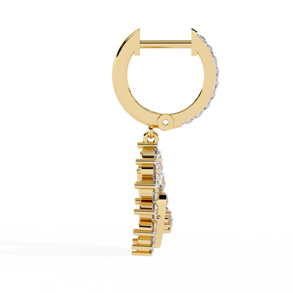 Aurielle Crescent Halo Earrings