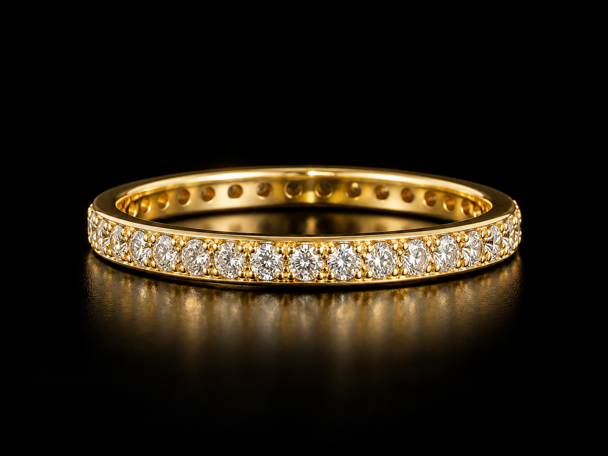 Classic White Gold Diamond Eternity Band Ring