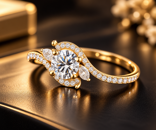 Zeromakin Celestial Bloom Diamond Ring