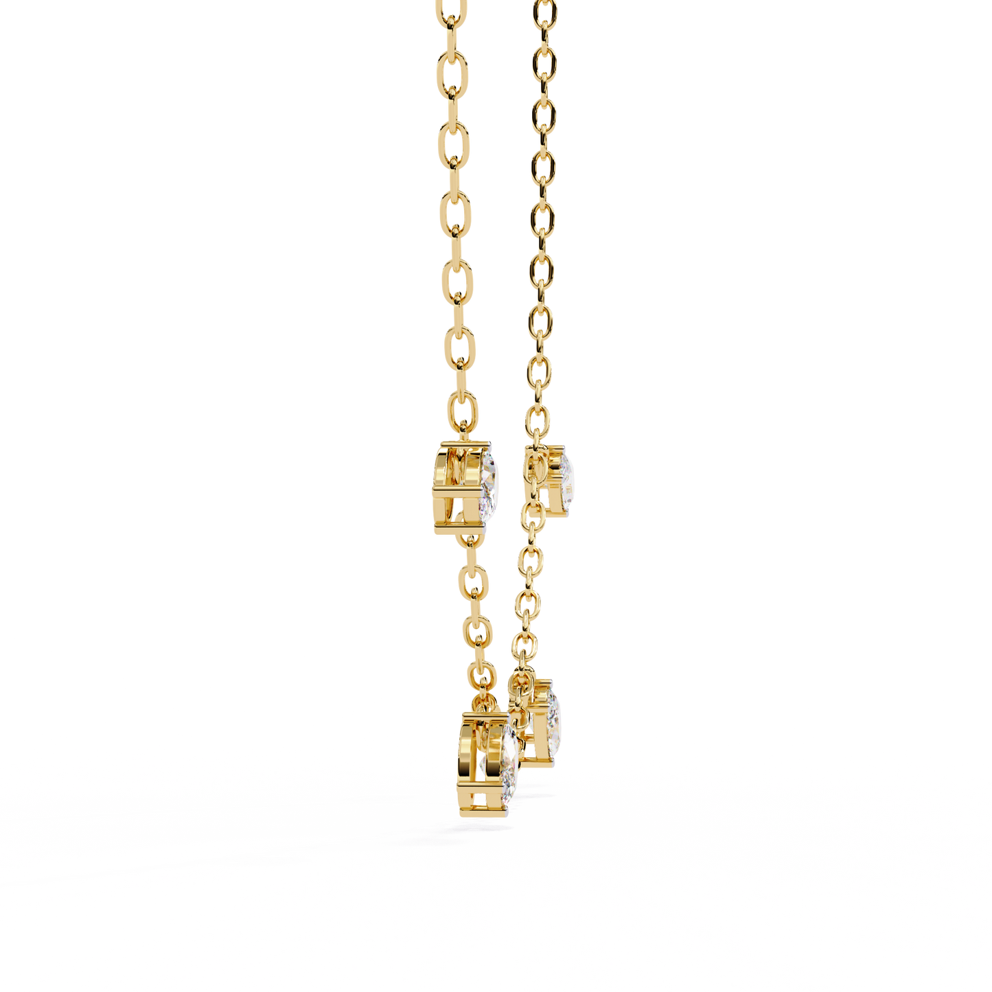 Celeste Drop Diamond Necklace