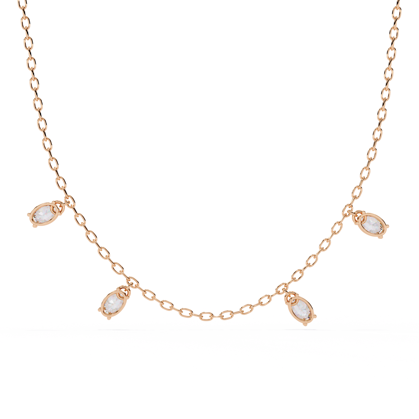 Celeste Drop Diamond Necklace