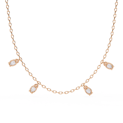 Celeste Drop Diamond Necklace