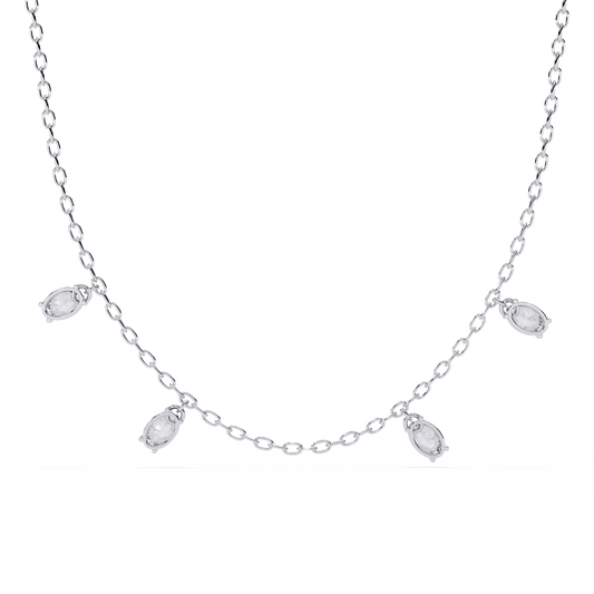 Celeste Drop Diamond Necklace
