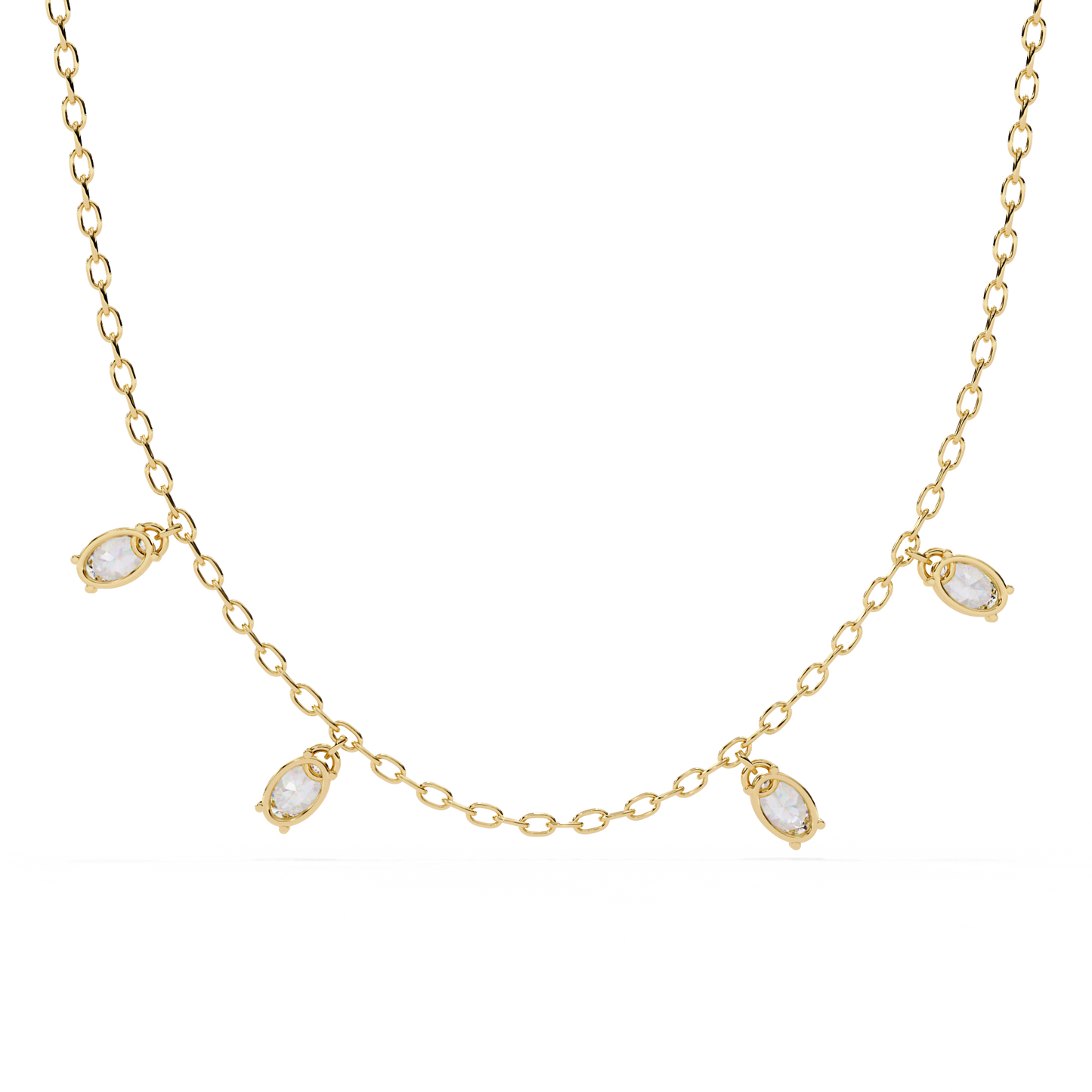 Celeste Drop Diamond Necklace