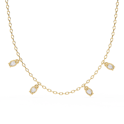 Celeste Drop Diamond Necklace