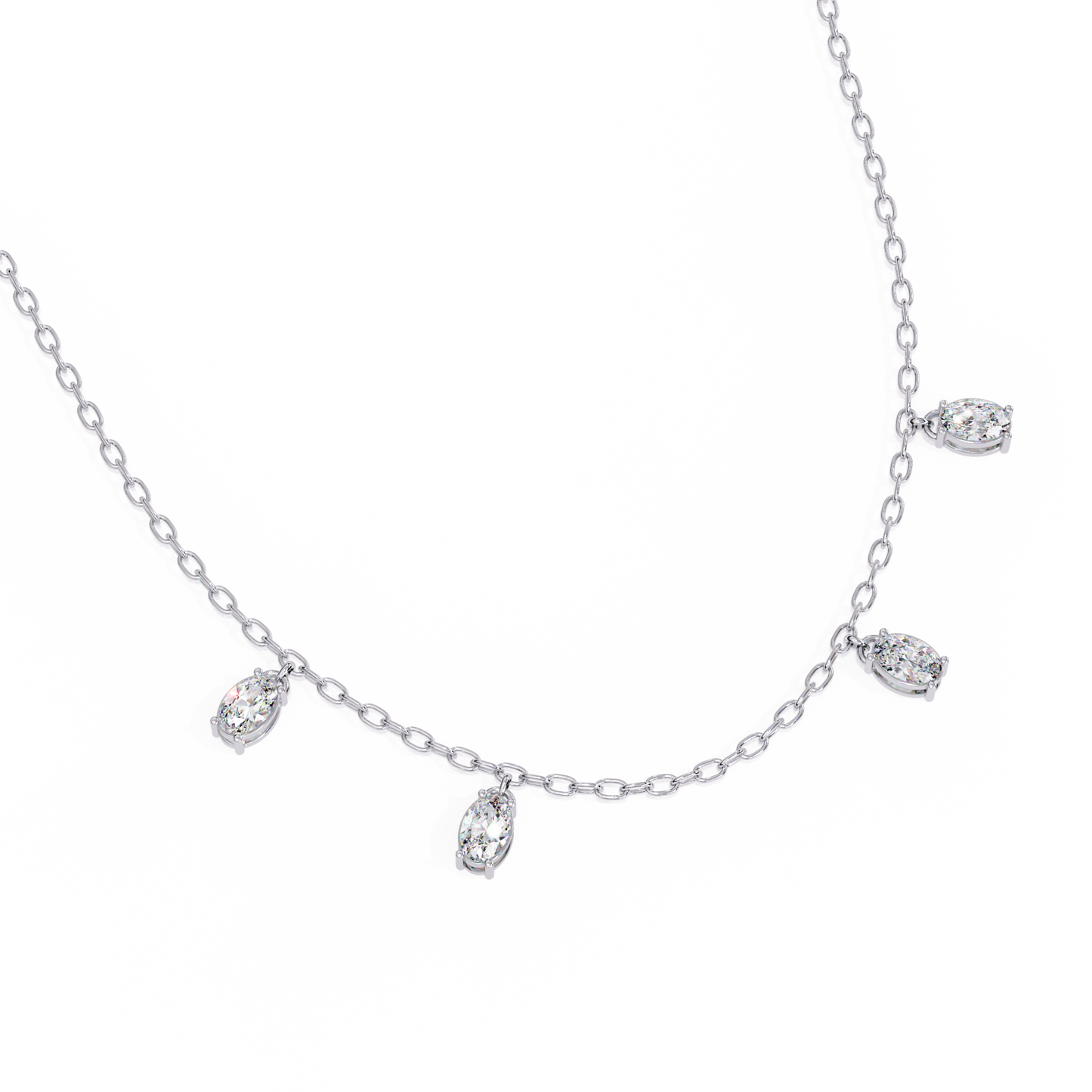 Celeste Drop Diamond Necklace