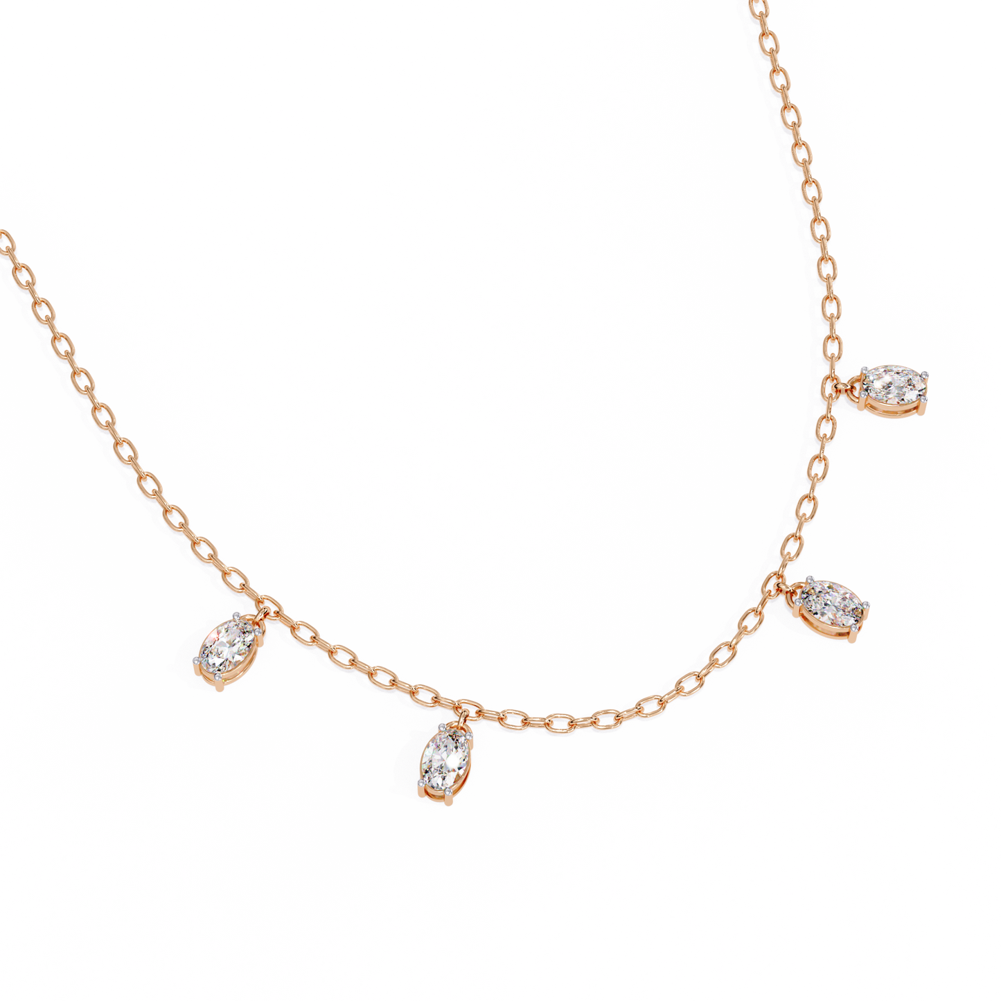Celeste Drop Diamond Necklace