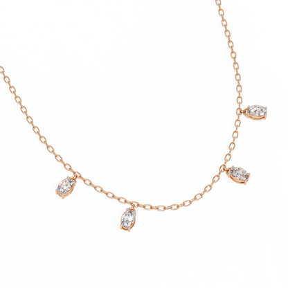 Celeste Drop Diamond Necklace