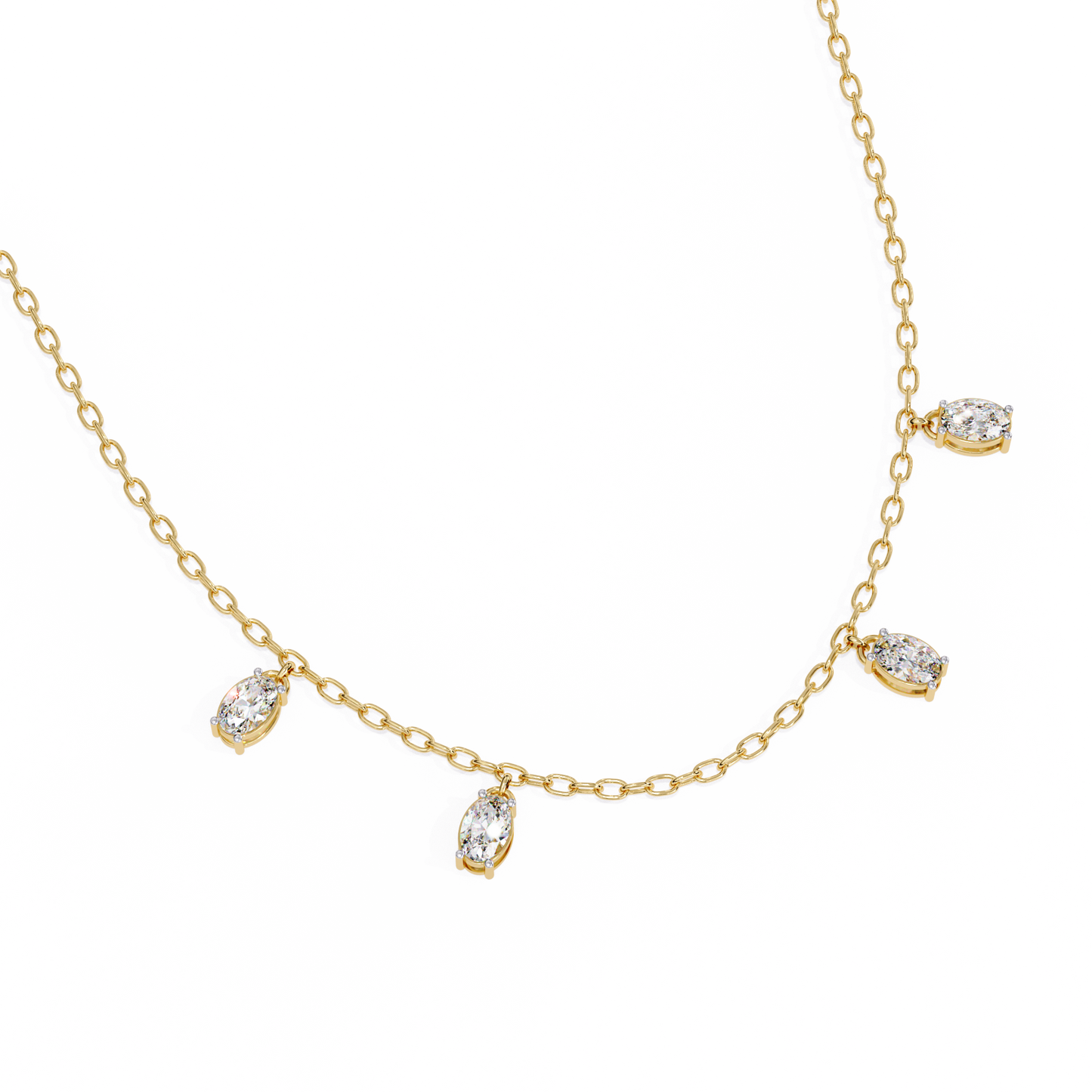 Celeste Drop Diamond Necklace
