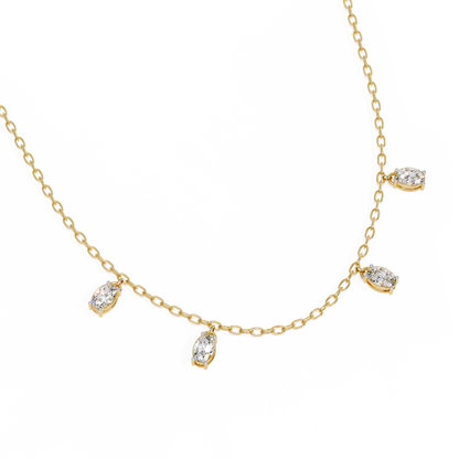Celeste Drop Diamond Necklace