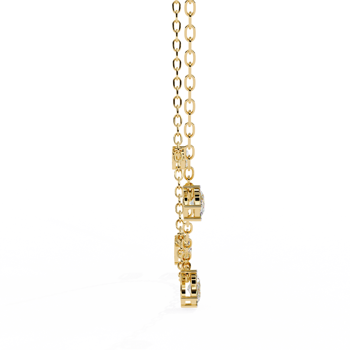 Celeste Drop Diamond Necklace