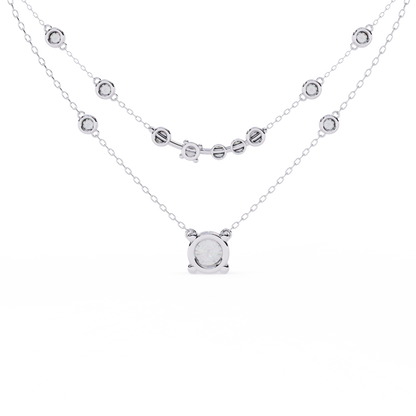 Eternal Radiance Layered Diamond Necklace