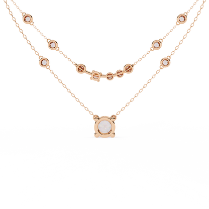 Eternal Radiance Layered Diamond Necklace