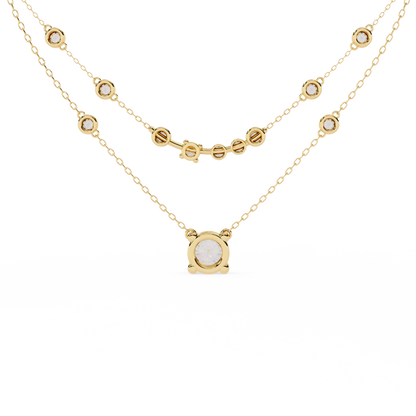 Eternal Radiance Layered Diamond Necklace