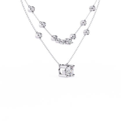 Eternal Radiance Layered Diamond Necklace