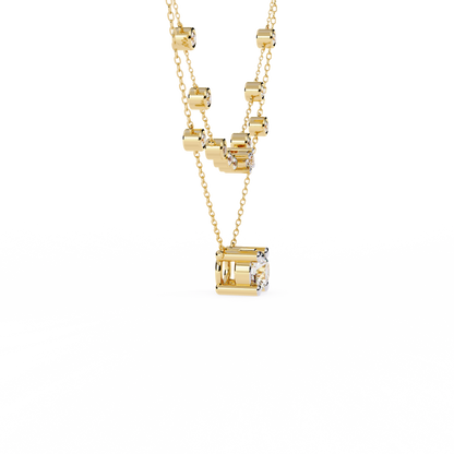Eternal Radiance Layered Diamond Necklace
