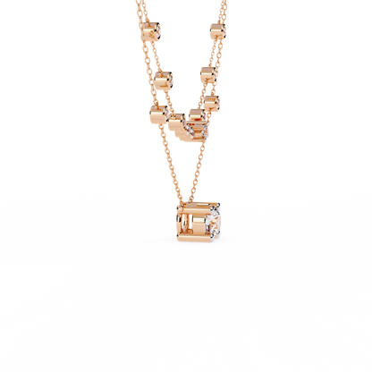 Eternal Radiance Layered Diamond Necklace