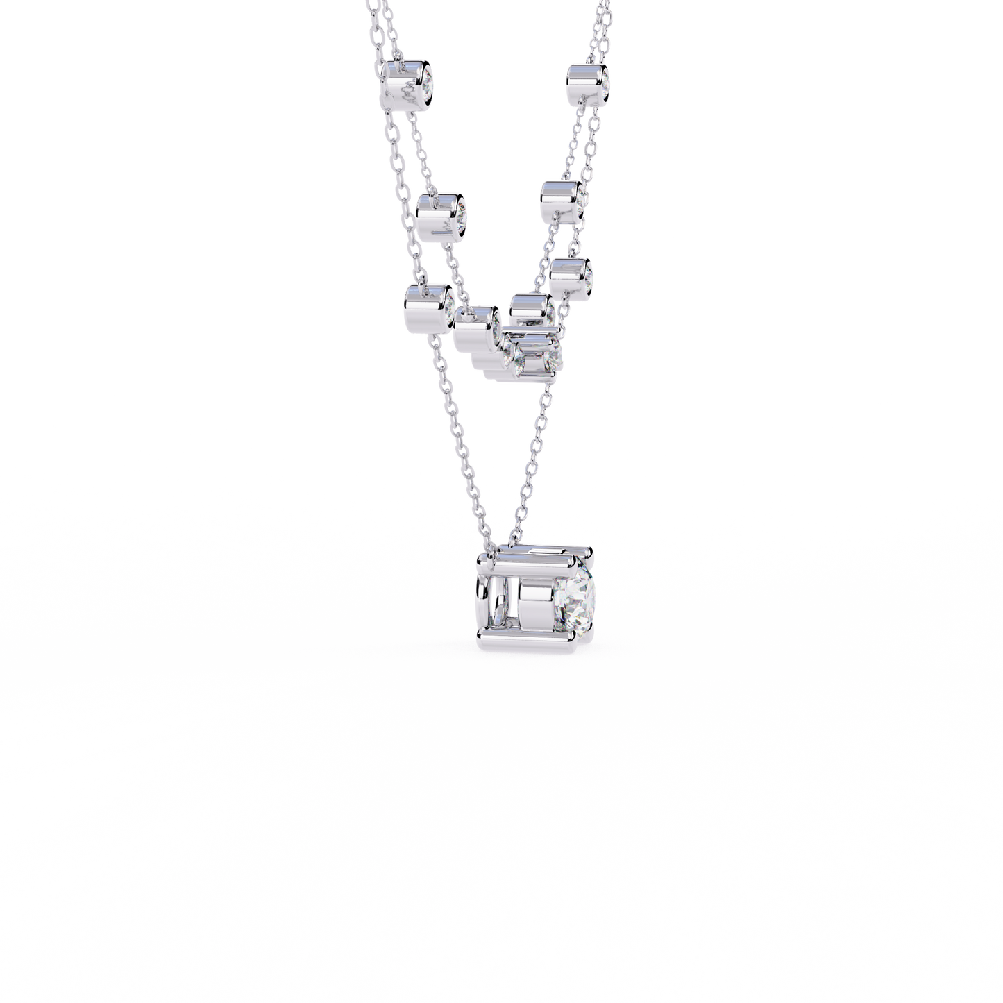 Eternal Radiance Layered Diamond Necklace