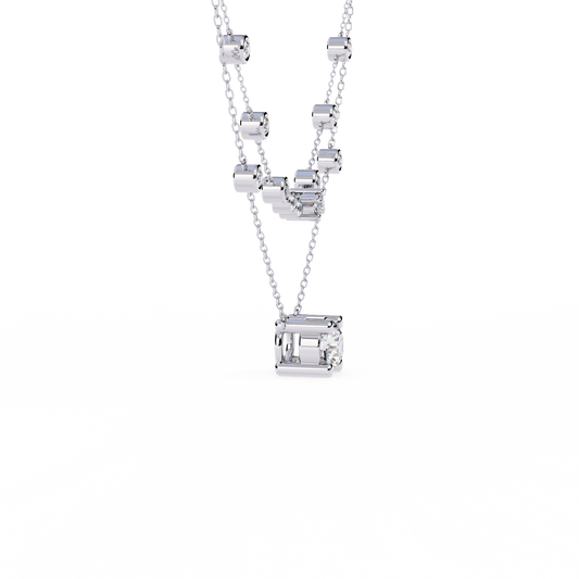 Eternal Radiance Layered Diamond Necklace