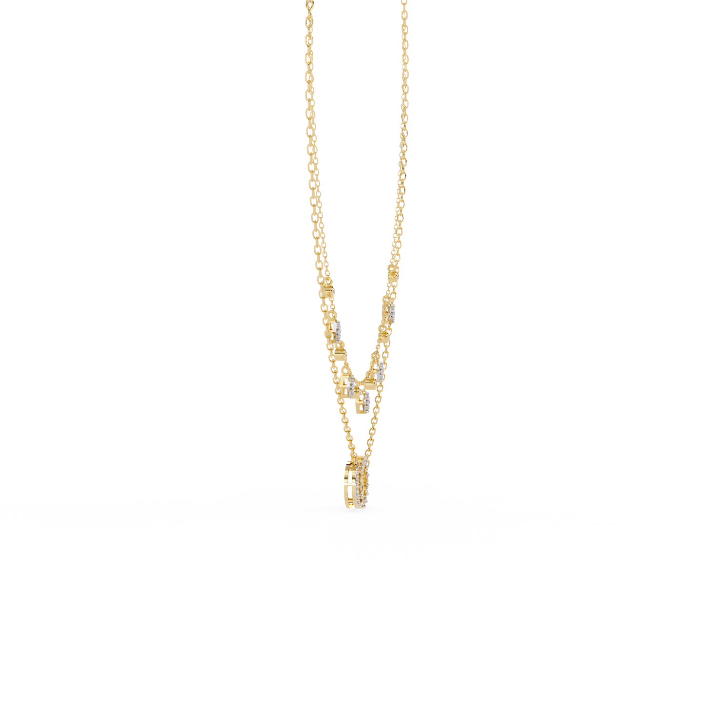 Eternal Orbit Diamond Layered Necklace