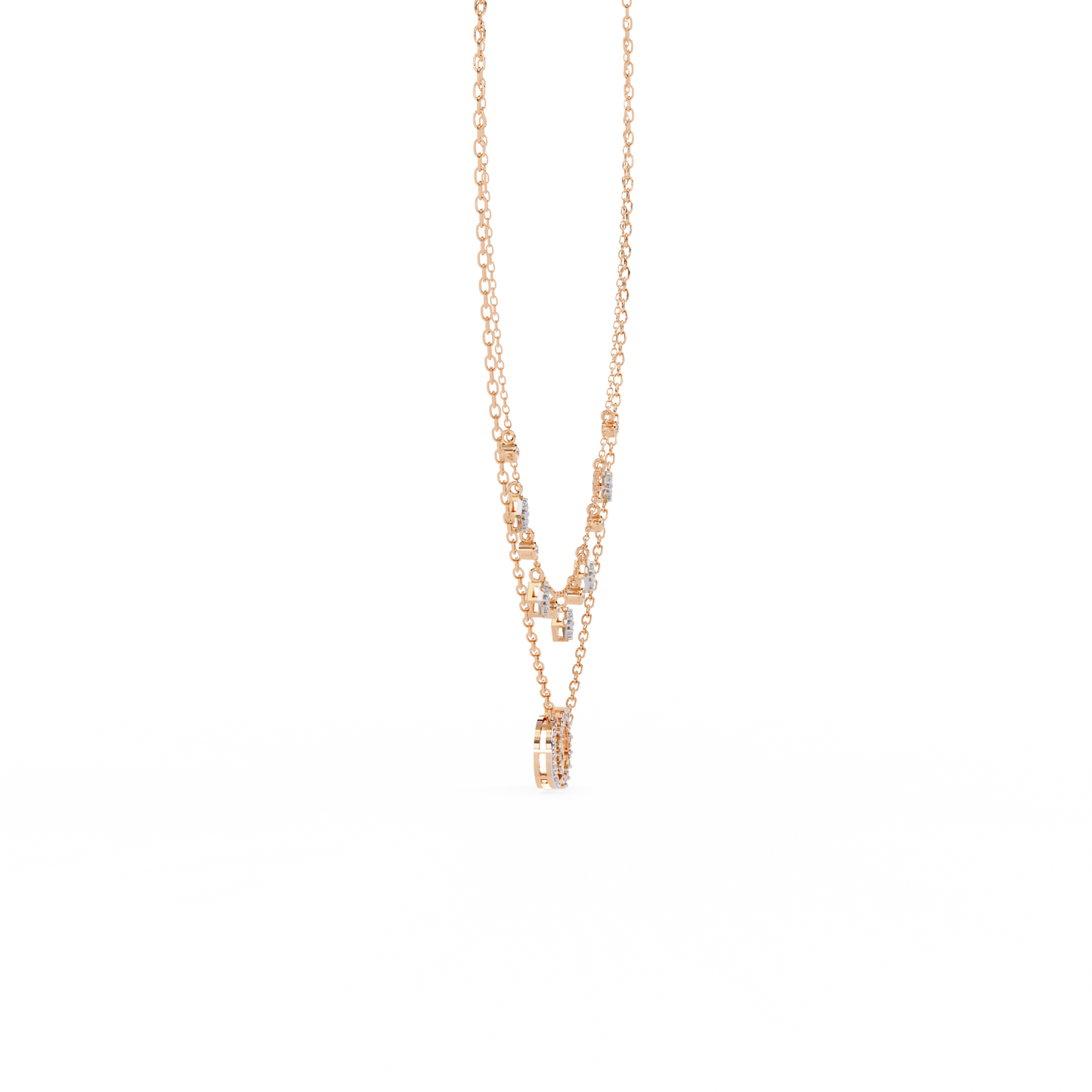 Eternal Orbit Diamond Layered Necklace