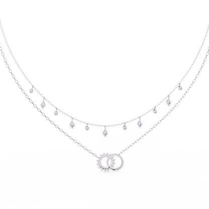 Eternal Orbit Diamond Layered Necklace