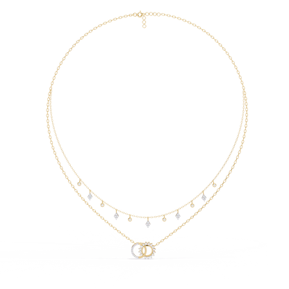 Eternal Orbit Diamond Layered Necklace