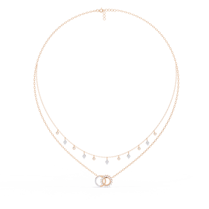 Eternal Orbit Diamond Layered Necklace
