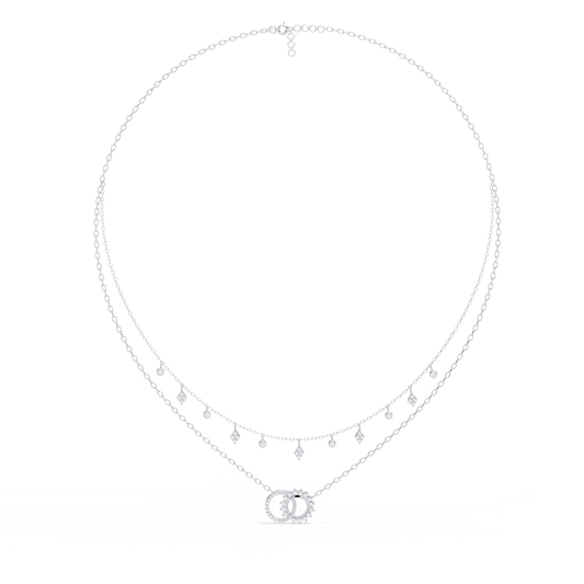 Eternal Orbit Diamond Layered Necklace