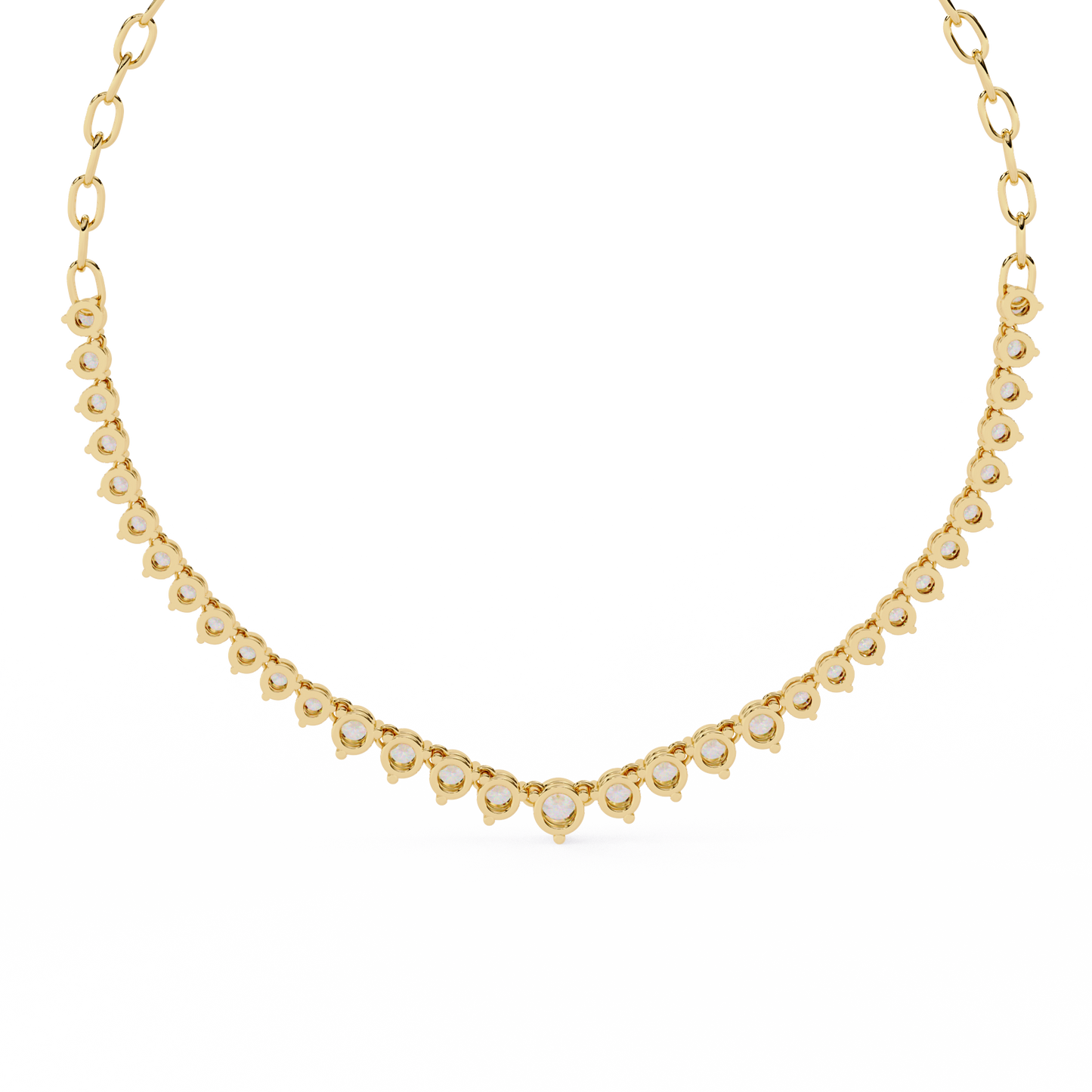Celeste Halo Drop Necklace