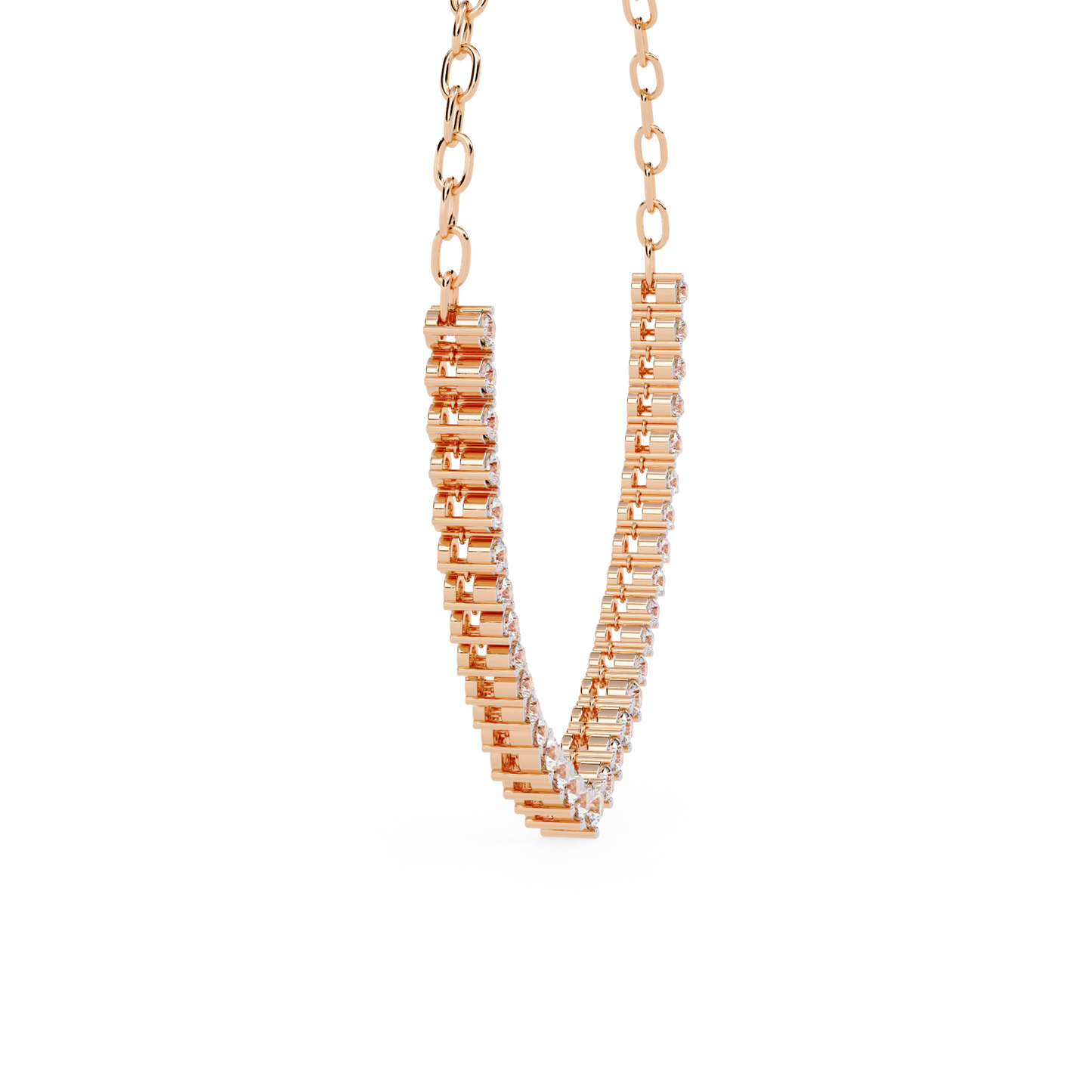 Celeste Halo Drop Necklace
