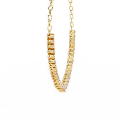Celeste Halo Drop Necklace