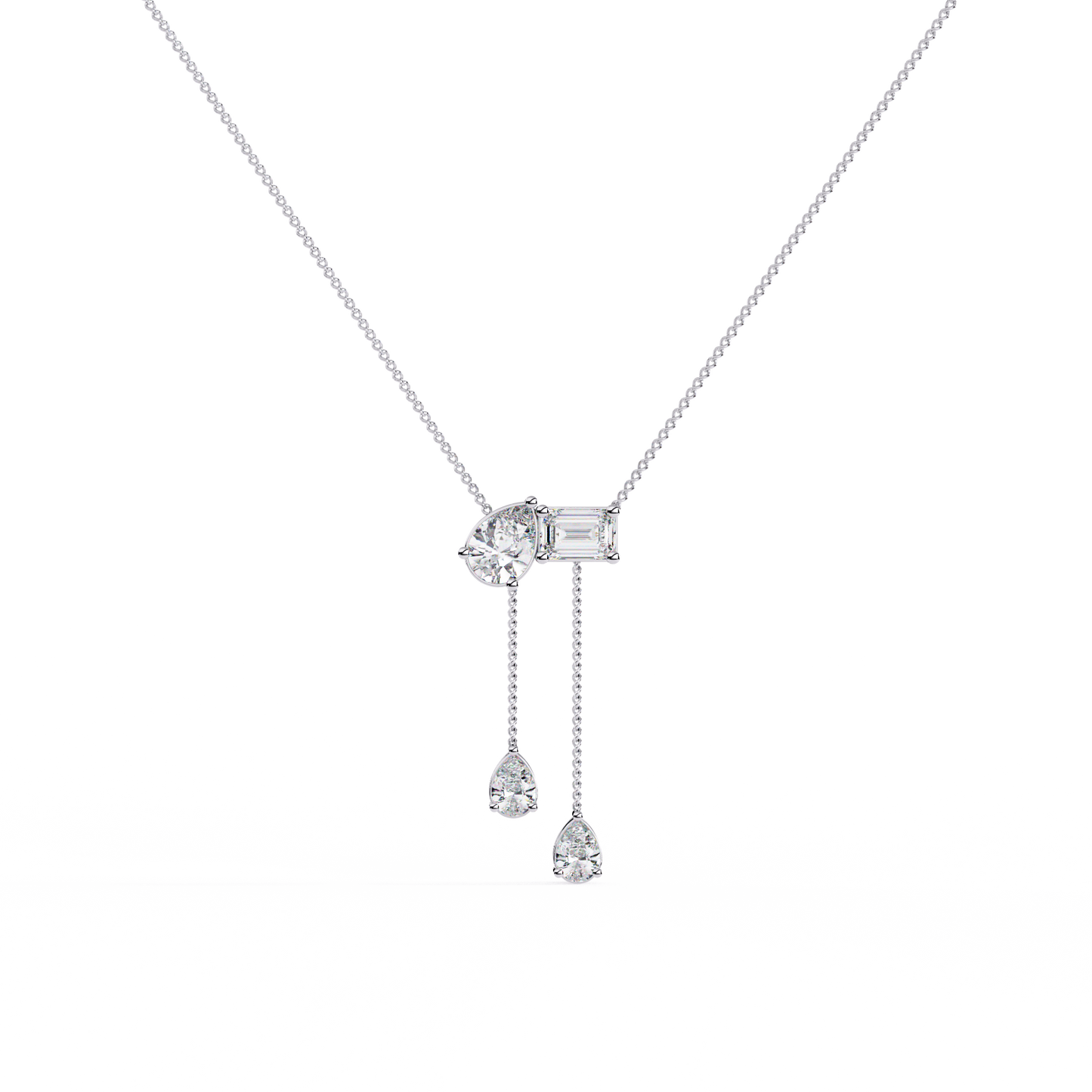Dual Grace Drop Necklace