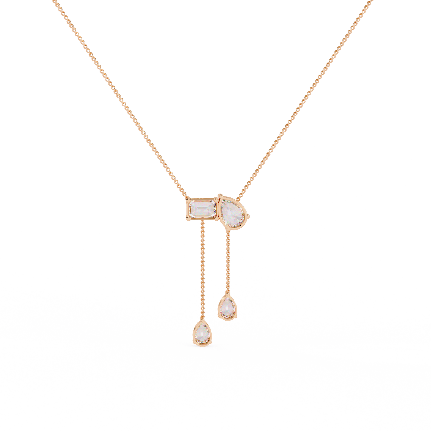 Dual Grace Drop Necklace