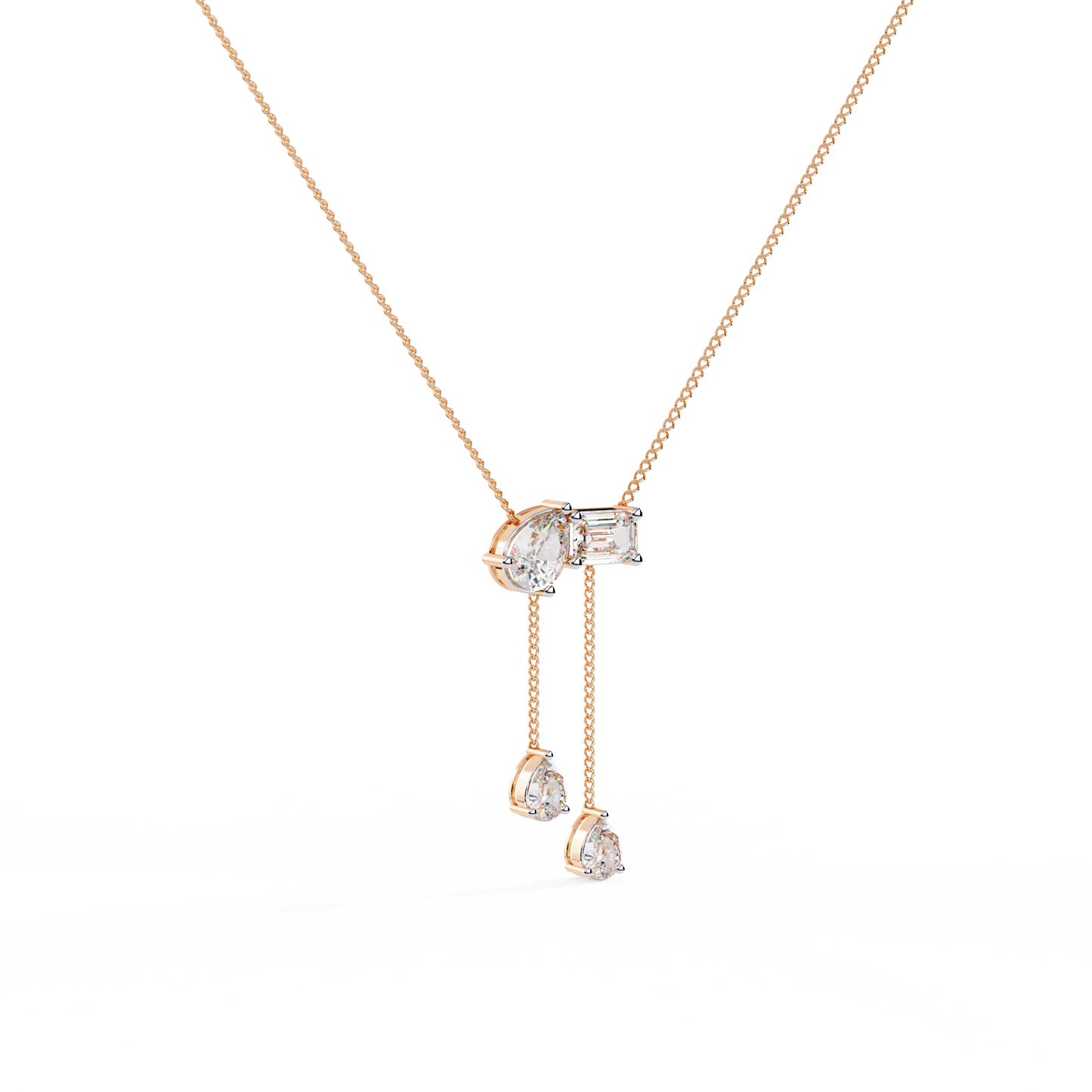 Dual Grace Drop Necklace