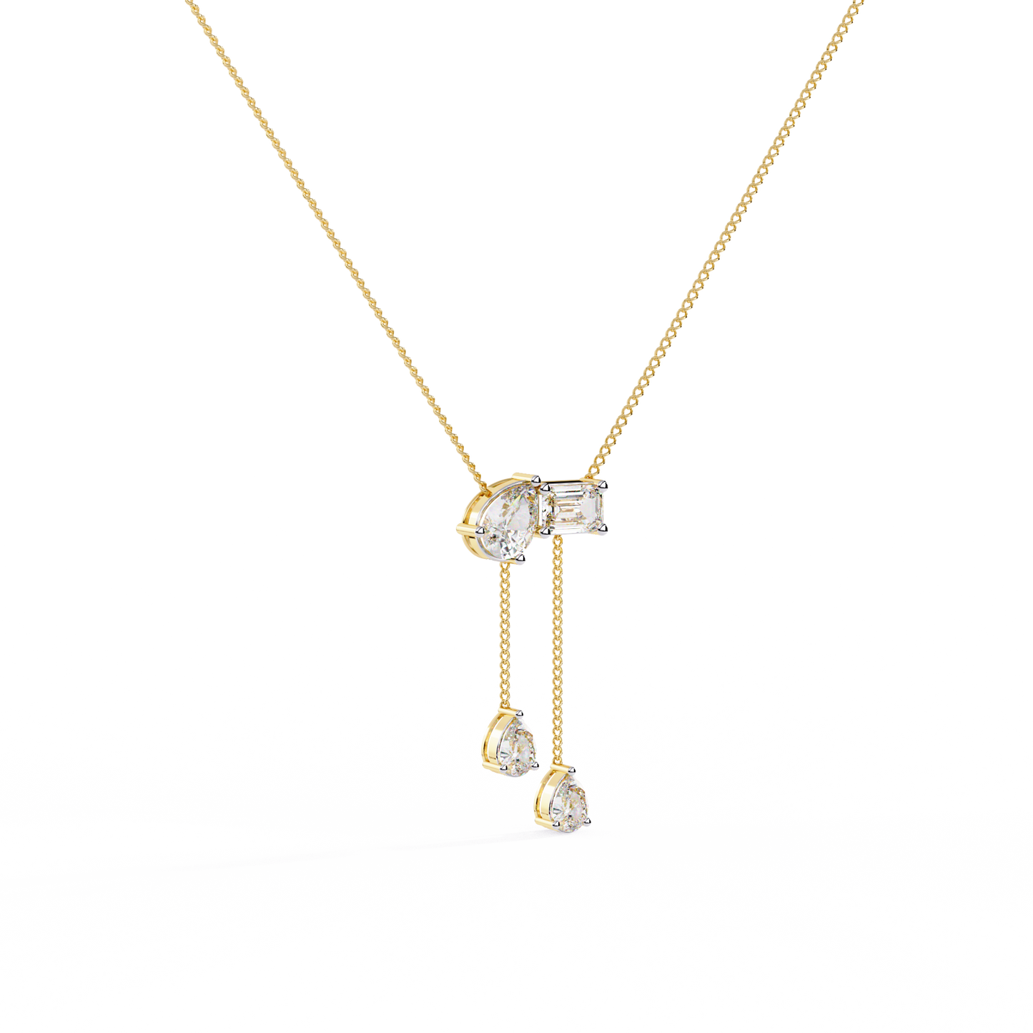 Dual Grace Drop Necklace