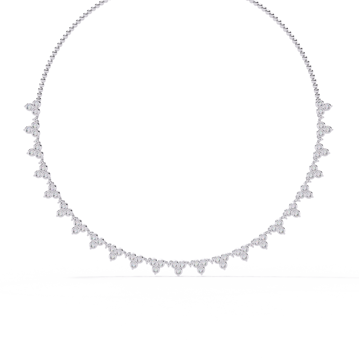 Celeste Halo Drop Necklace