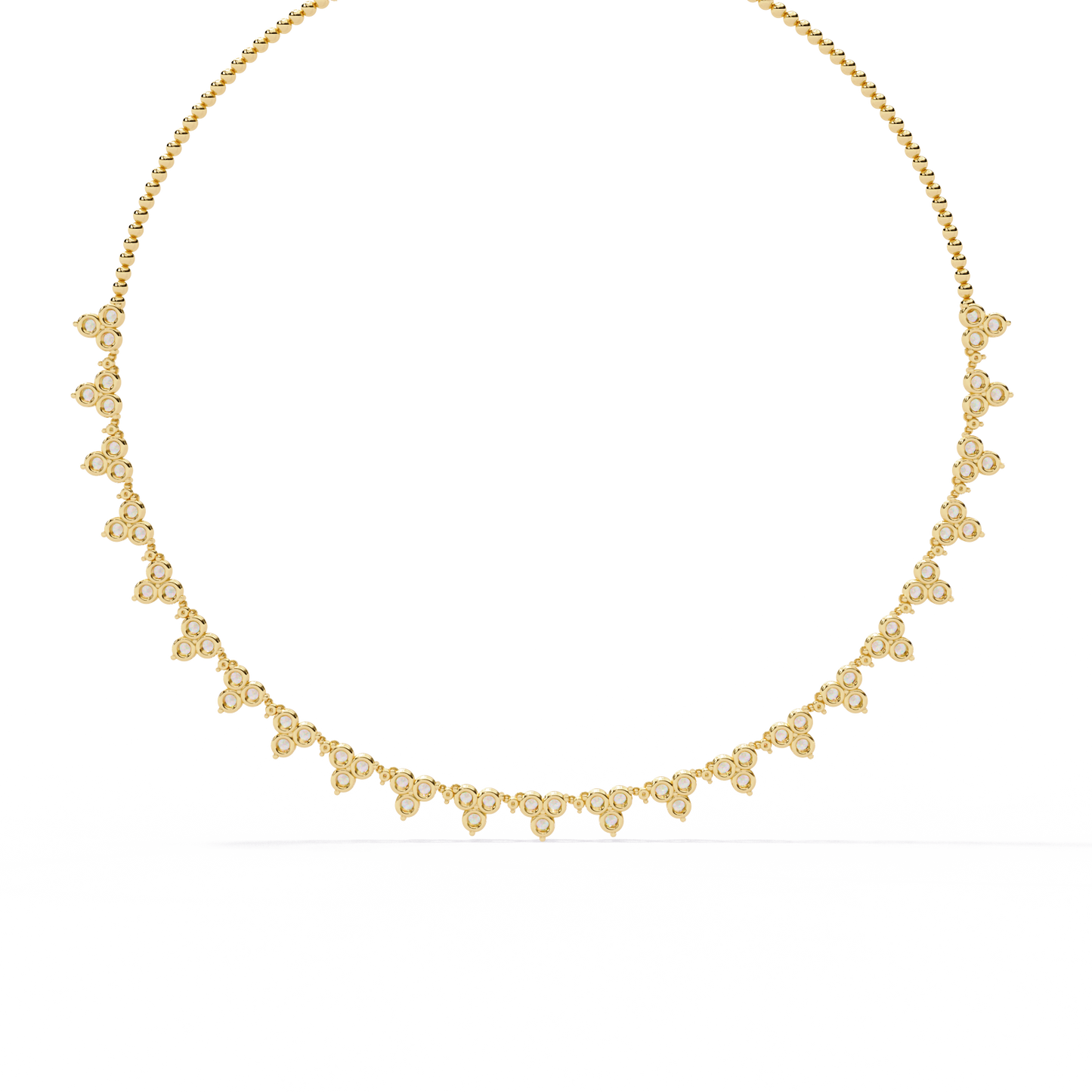 Celeste Halo Drop Necklace