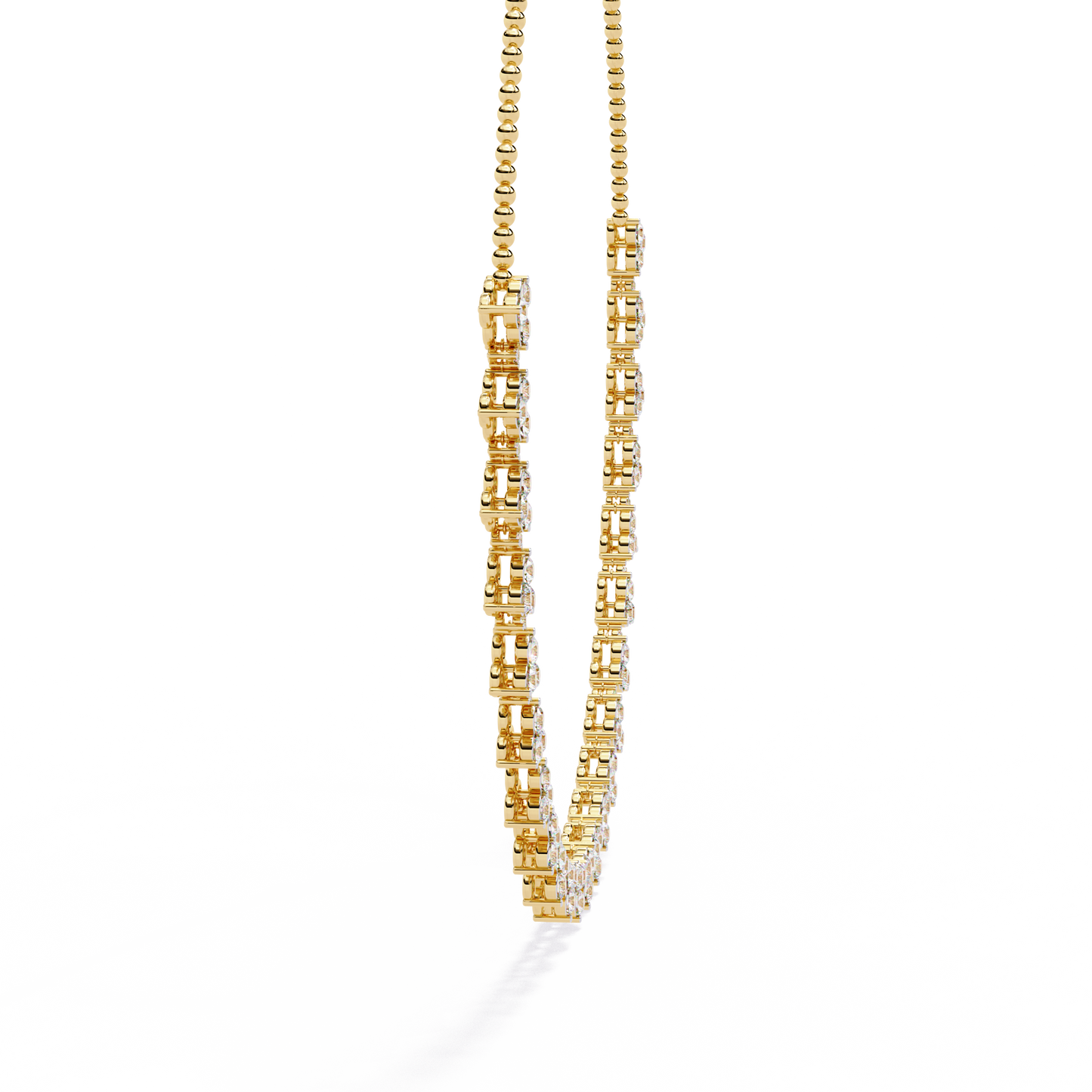 Celeste Halo Drop Necklace