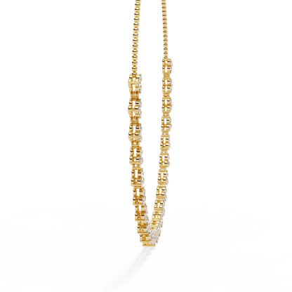 Celeste Halo Drop Necklace