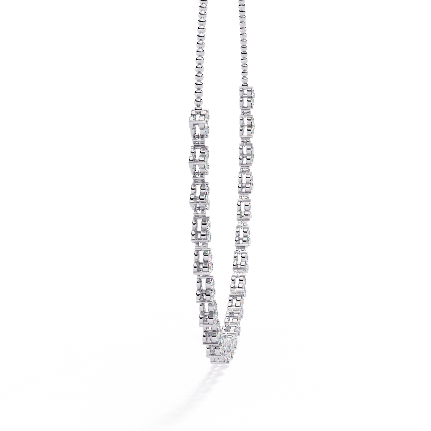 Celeste Halo Drop Necklace