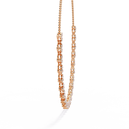 Celeste Halo Drop Necklace